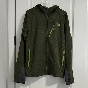 The North Face Olive Green Zip-Up Jacket